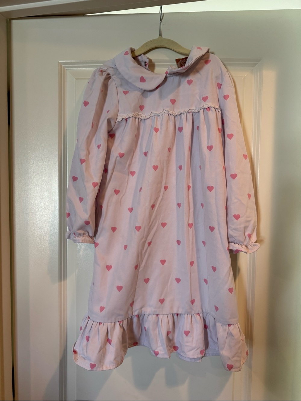 The Beaufort Bonnet Company Pink Heart-Print Girls' Nightgown